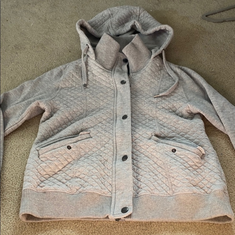 Light Gray Hooded Jacket